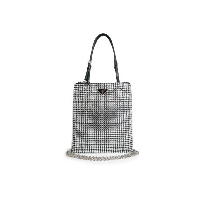 PRADA TRIANGLE CHAIN SHOULDER BAG 1BA253 (20*18cm)